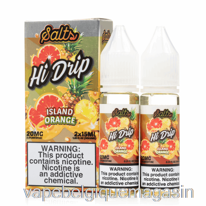 Vape Jetable Island Orange - Sels Hi-drip - 30ml 20mg